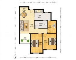 世濠花园 3室2厅1卫 93m&sup2;