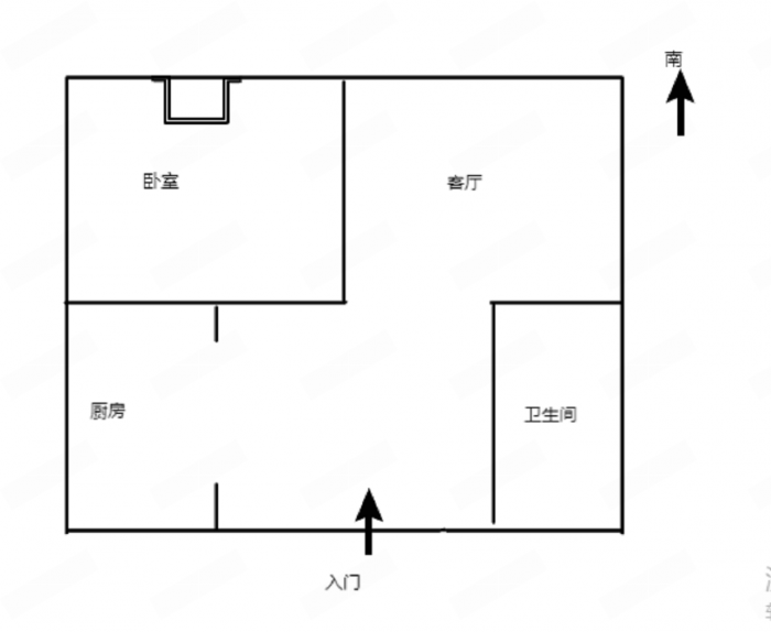 南辰濠郡 1室1厅1卫 62m&sup2;