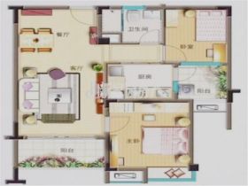 碧桂园(南通经济技术开发区) 2室2厅1卫 88m&sup2;