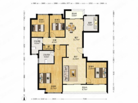 绿城沁园 4室2厅2卫 143.00m&sup2;