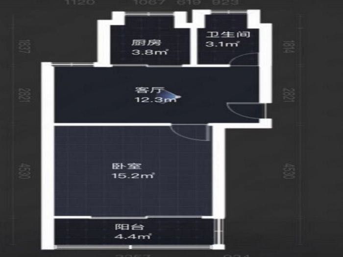 外滩小区 1室1厅1卫 67m&sup2;