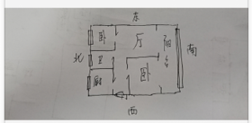 濠河经典苑 2室1厅卫 100m&sup2;