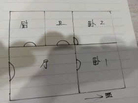 润华国际中心 2室2厅1卫 80m&sup2;