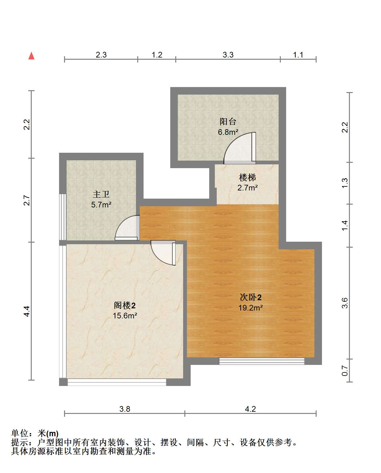 天晖苑 3室2厅2卫 98.00m&sup2;