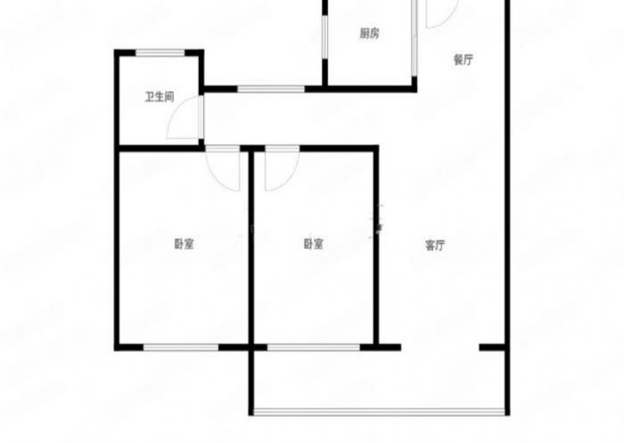 万濠星城 2室1厅1卫 92m&sup2;