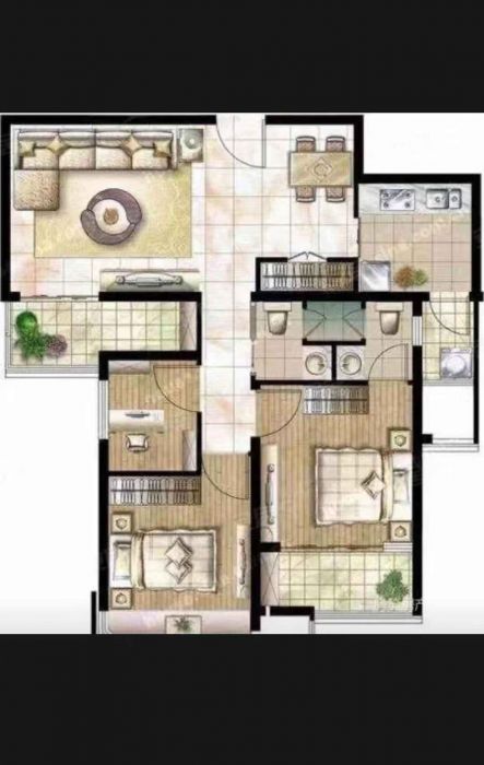 意邦绿墅湾 3室2厅2卫 143.00m&sup2;