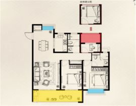 时光漫城 3室2厅2卫 125m&sup2;