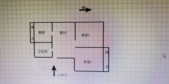 星月花园 2室2厅1卫 75.00m&sup2;