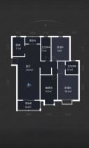 世家花园 3室2厅2卫 137m&sup2;