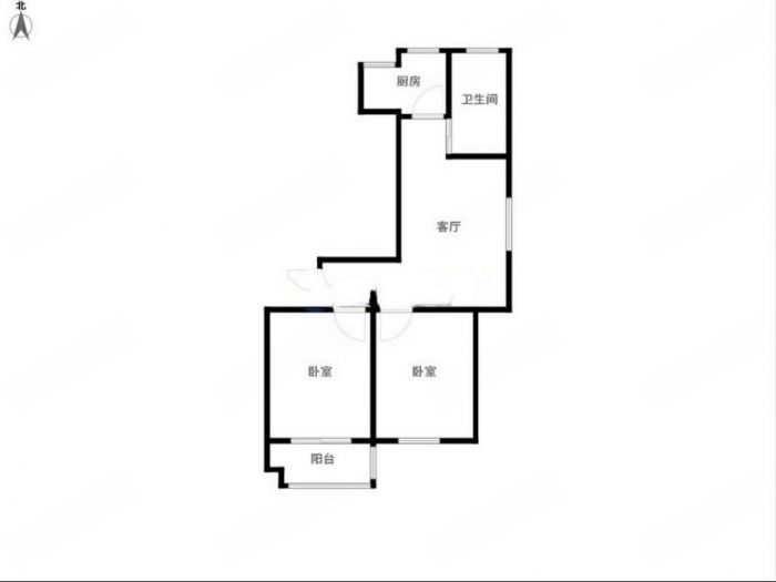 观阳名邸 2室1厅1卫 82m&sup2;