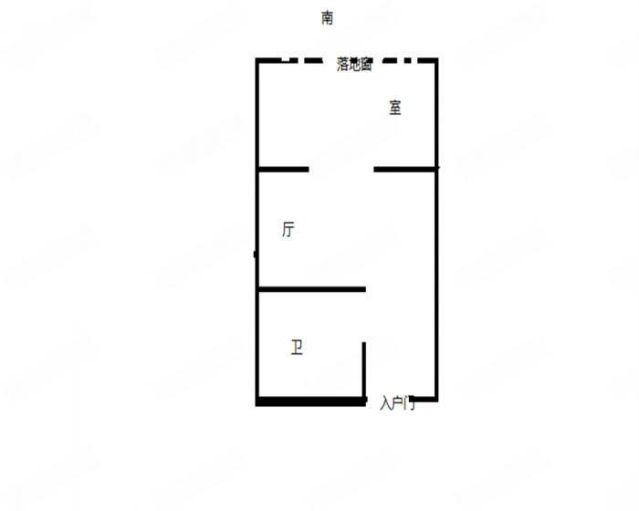 通富妇儿乐城 2室1厅1卫 60m&sup2;