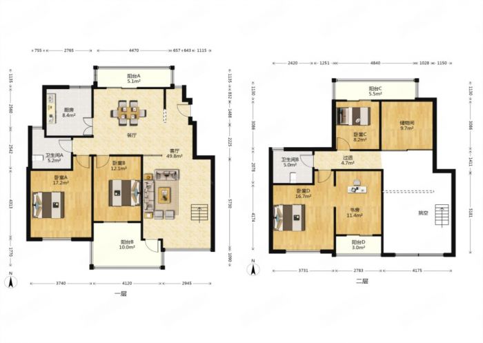 军山汇贤居 5室2厅2卫 210m&sup2;
