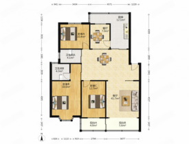 紫竹苑 3室2厅1卫 125m&sup2;