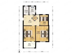 学田东苑 3室1厅1卫 77.27m&sup2;