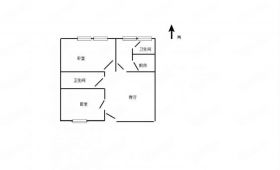 江景苑小区 2室1厅1卫 88m&sup2;