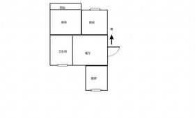虹桥南村 2室1厅1卫 60.27m&sup2;