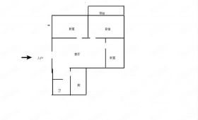 起凤园 2室1厅1卫 73.85m&sup2;