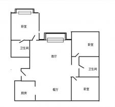 金鼎湾花园 3室2厅2卫 150m&sup2;