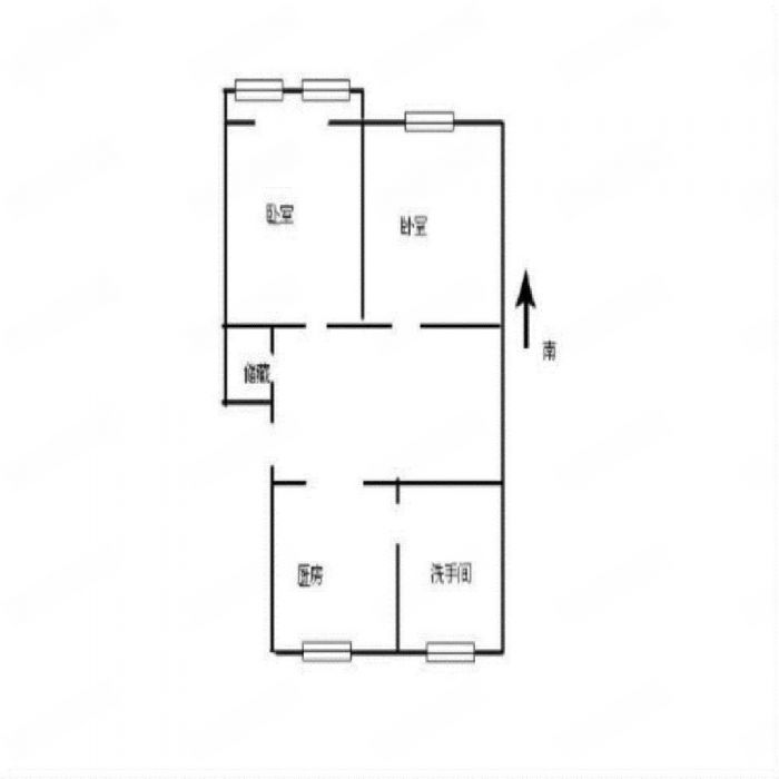 富民新村(南通经济技术开发区) 2室1厅1卫 62m&sup2;