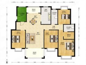 华强城 4室2厅2卫 337.00m&sup2;