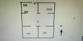 中江国际广场 2室1厅1卫 82m&sup2;
