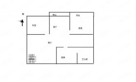 濠西园 4室4厅2卫 132.7m&sup2;