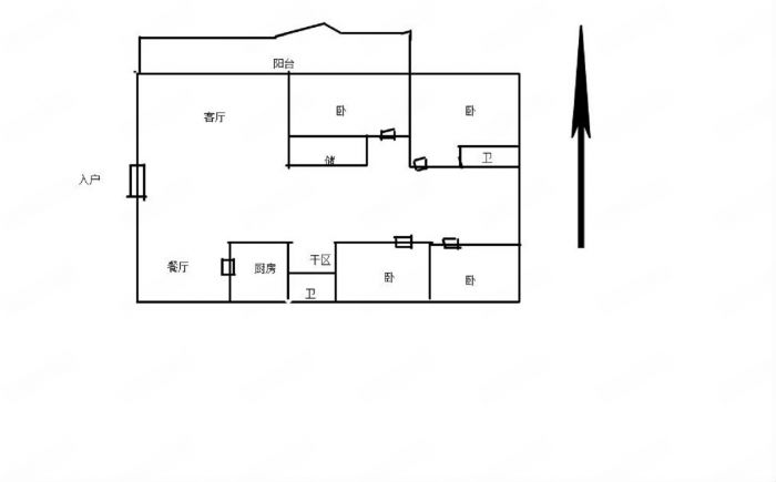 颐和花园 5室2厅2卫 168.00m&sup2;