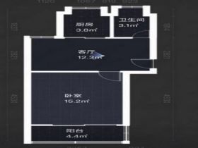 外滩小区 1室1厅1卫 67m&sup2;