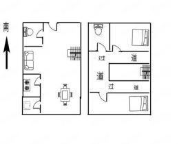 紫阳开心公寓 2室1厅2卫 50m&sup2;