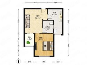 高迪晶城 1室1厅1卫 67m&sup2;