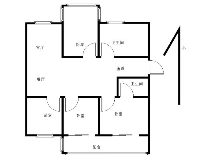 德民花苑北区 3室2厅2卫 138m&sup2;