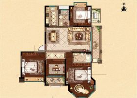 中南世纪花城三期 4室2厅2卫 161m&sup2;