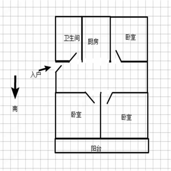 五山花苑 3室1厅1卫 104.12m&sup2;
