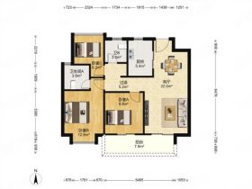 雍华府 3室2厅2卫 98m&sup2;