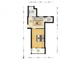 板桥南村东 1室1厅1卫 46.14m&sup2;