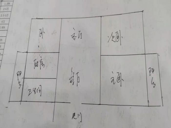 永兴花苑 3室2厅1卫 92m&sup2;