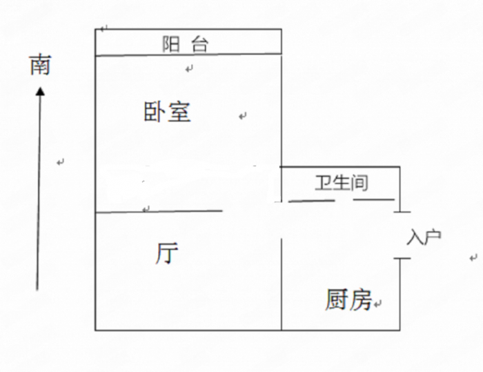 青年路新村 1室1厅1卫 48m&sup2;