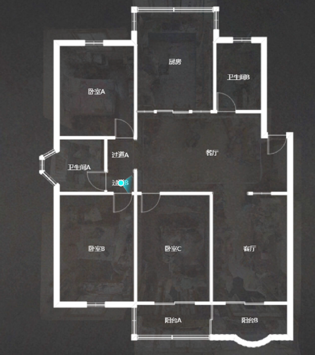 朝晖花园 3室2厅2卫 130m&sup2;