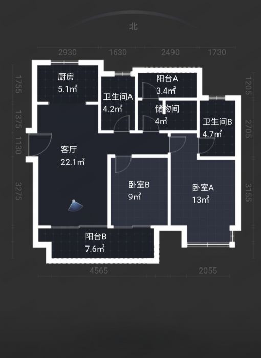绿地新里城 3室2厅2卫 116m&sup2;