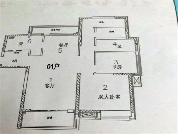 江山鼎 3室2厅1卫 110m&sup2;