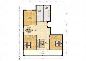 锦安花园 3室2厅1卫 134.5m&sup2;
