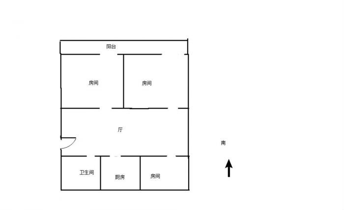 易家桥新村 3室2厅1卫 88m&sup2;