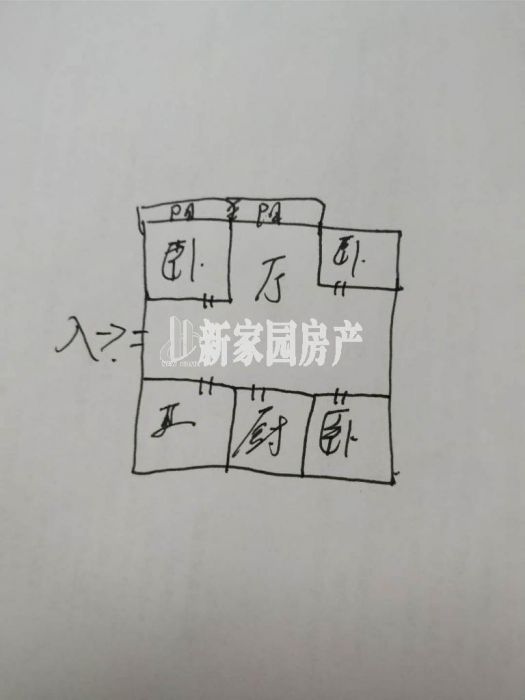虹桥北村 3室2厅1卫 133.6m&sup2;