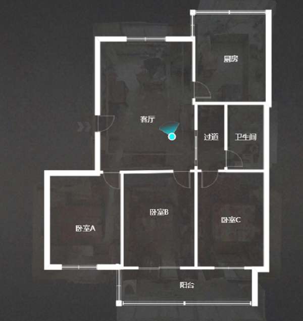 学田苑 3室1厅1卫 105.00m&sup2;