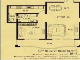 中南世纪城北区 1室2厅1卫 73.00m&sup2;