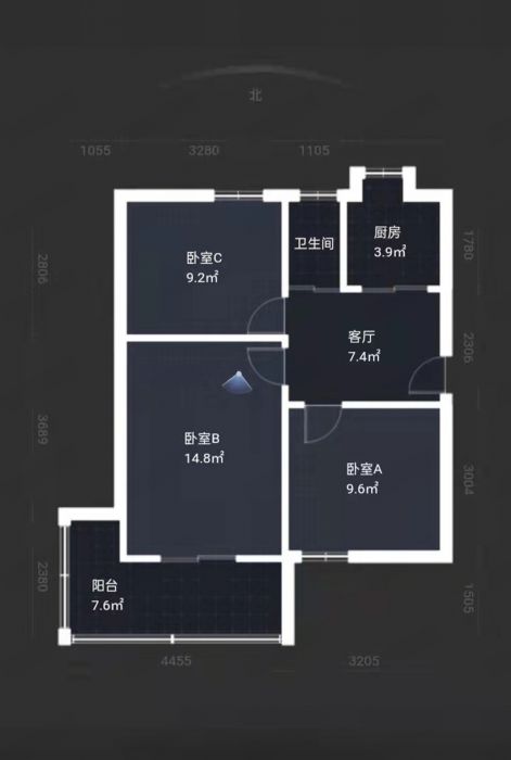 新桥新村 3室1厅1卫 67m&sup2;