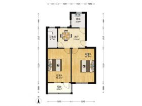 板桥南村东 2室1厅1卫 65.8m&sup2;