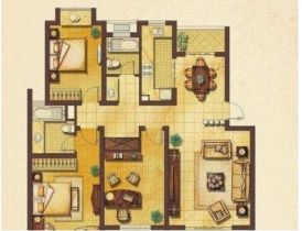 濠滨花园 3室2厅2卫 135m&sup2;