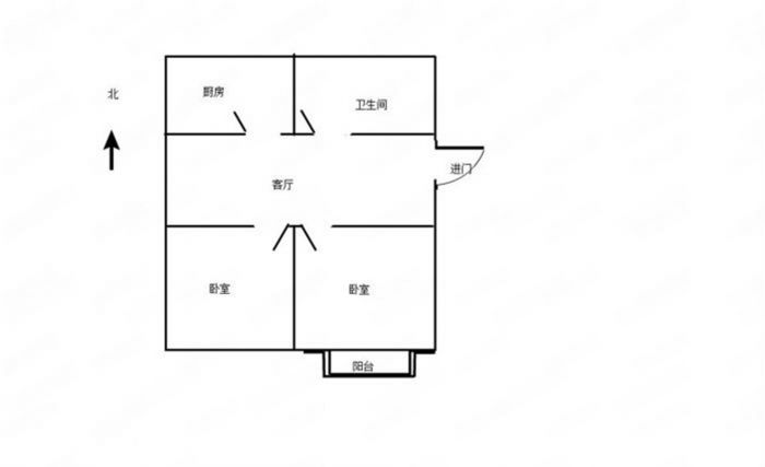 金辉花园 2室1厅1卫 85m²