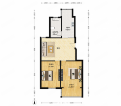 春天花园 2室1厅1卫 89.00m&sup2;